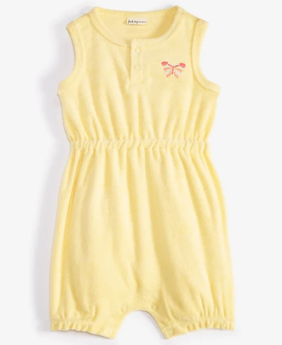 First Impressions Baby Girls Terry Cloth Embroidered Butterfly Sunsuit, Created for Macy's