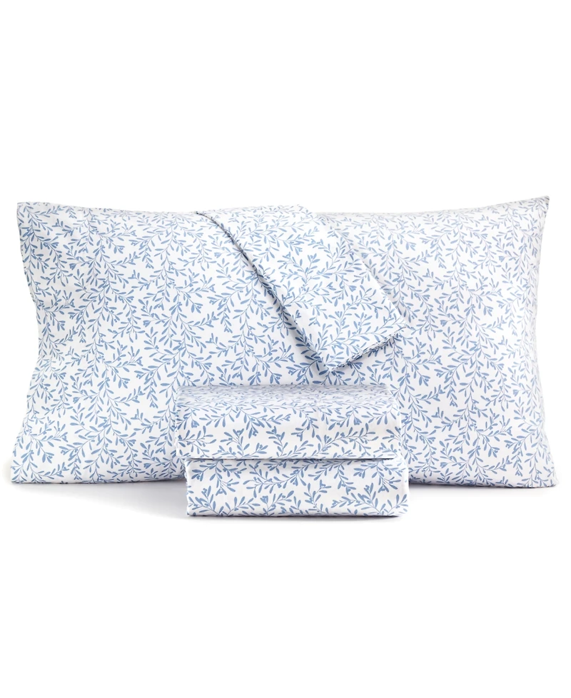 Charter Club 550 Thread Count Printed Cotton 4-Pc. Sheet Set, California King, Exclusively at Macy's