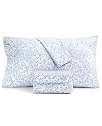 Charter Club 550 Thread Count Printed Cotton 4-Pc. Sheet Set, California King, Exclusively at Macy's