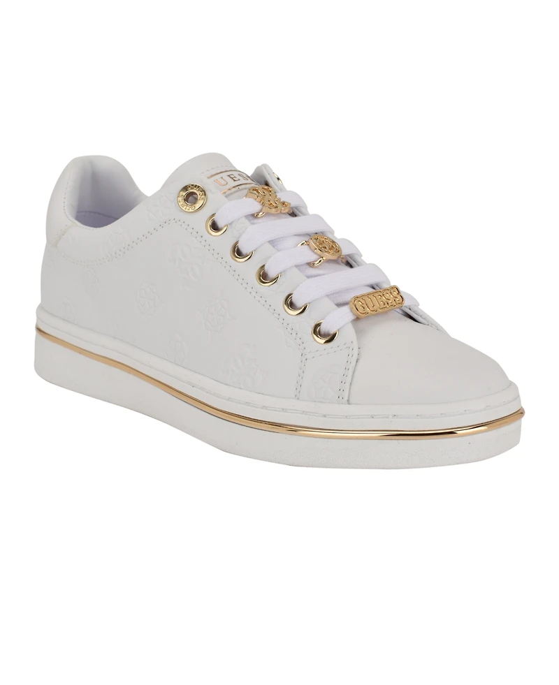 Guess Women's Stasey Charms Lace-Up Sneaker