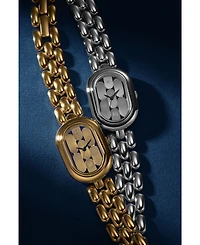 Fossil Women's Sloan Three-Hand Gold-Tone Stainless Steel Watch, 24mm