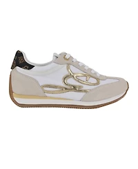 Guess Women's Skroll Logo-Appliqued Low Profile Jogger Sneakers
