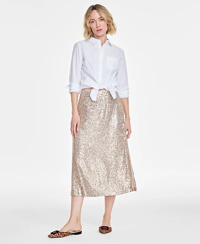 On 34th Women's Multi Sequin Midi Skirt, Created for Macy's