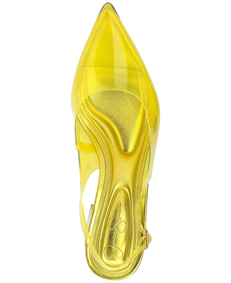 Jessica Simpson Women's Syrina Vinyl Slingback Pumps