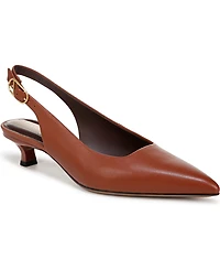 Franco Sarto Women's Marlow Pointed Toe Slingback Kitten Heel Pumps
