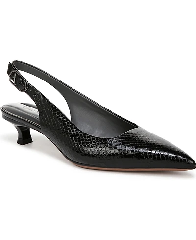 Franco Sarto Women's Marlow Pointed Toe Slingback Kitten Heel Pumps