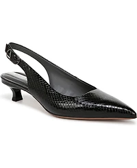Franco Sarto Women's Marlow Pointed Toe Slingback Kitten Heel Pumps