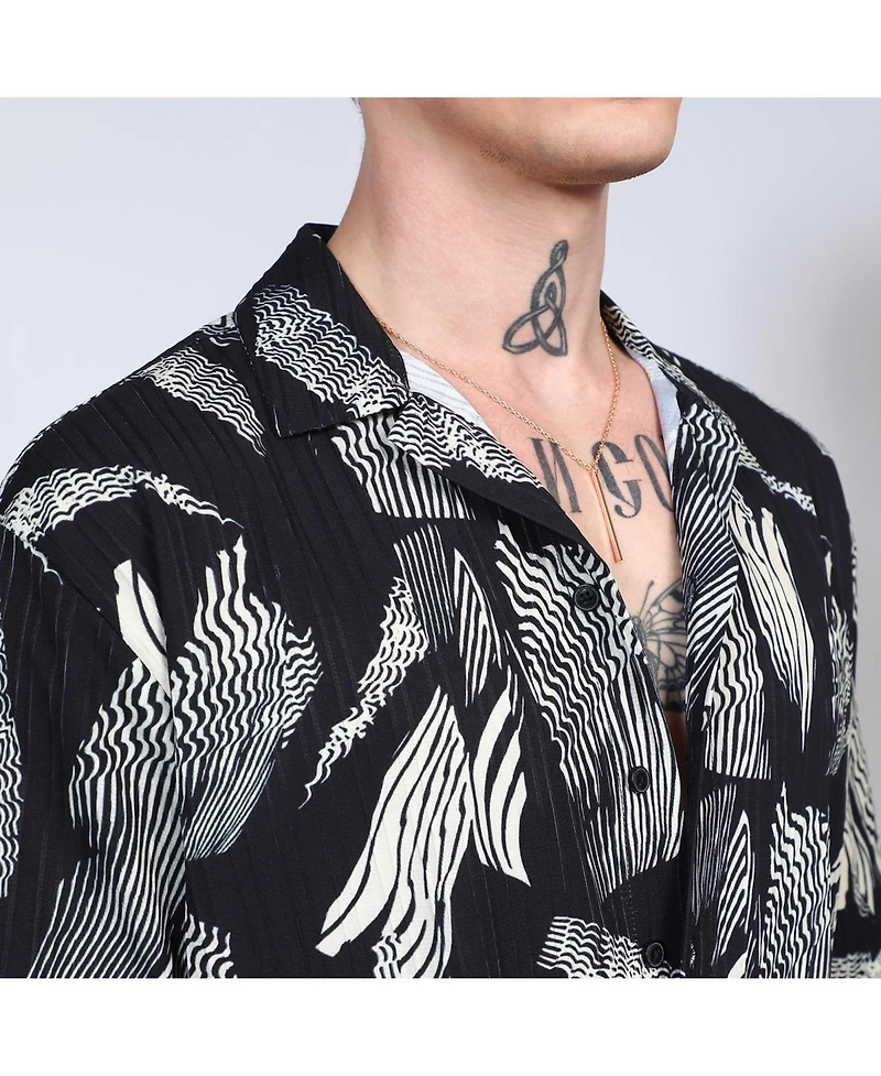 Men's Tie-Dye Honeycomb Shirt