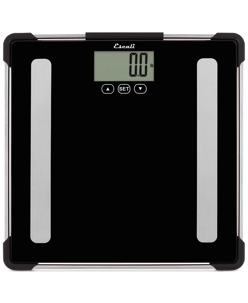 Glass Body Analyzing Bathroom Scale, 400lb