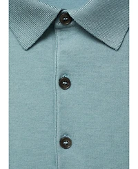 Mango Men's Fine-Knit Polo Shirt
