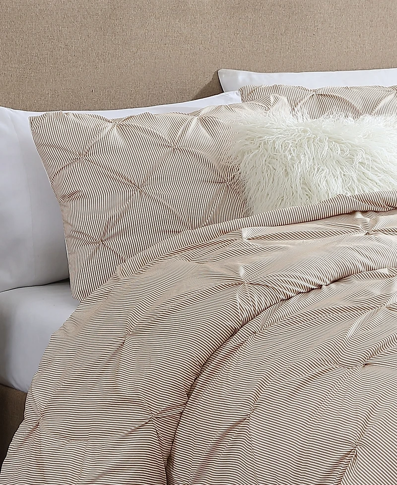 Swift Home Classic Stripes Pintuck -Pc. Comforter Set