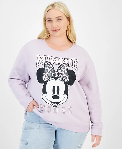 Disney Trendy Plus Size Minnie Mouse Graphic Sweatshirt
