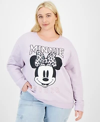 Disney Trendy Plus Size Minnie Mouse Graphic Sweatshirt