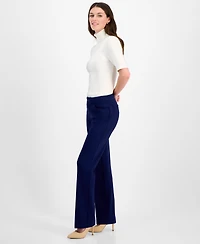 Anne Klein Petite Mid-Rise Bootcut Pants