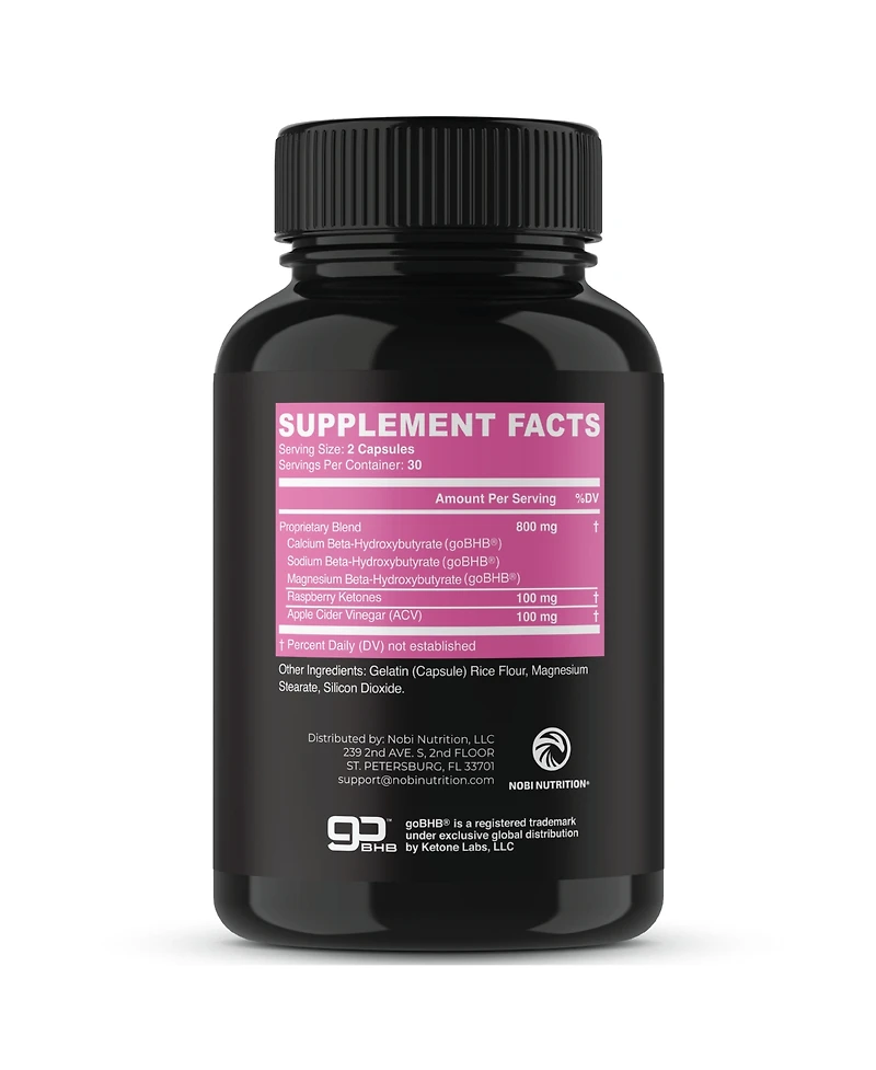 Nobi Nutrition Women's Fat Burner Capsules, Nobi Nutrition, 60ct