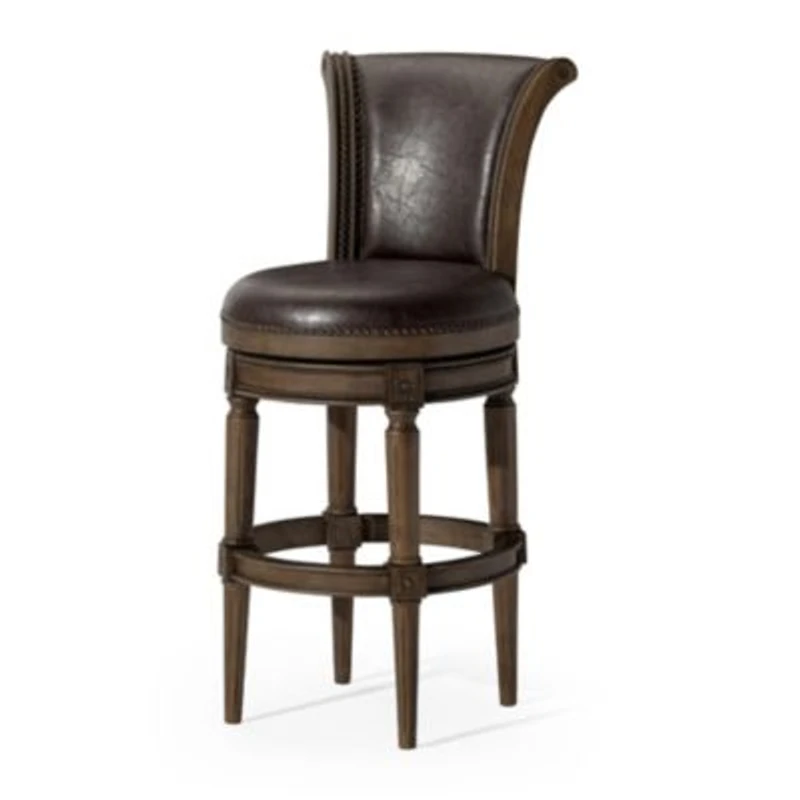 Maven Lane 31 Pullman Bar Stool Finish With Faux Leather