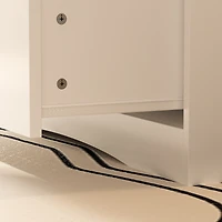 Homsee 3-Drawer White Wooden Storage Organizer Cabinet
