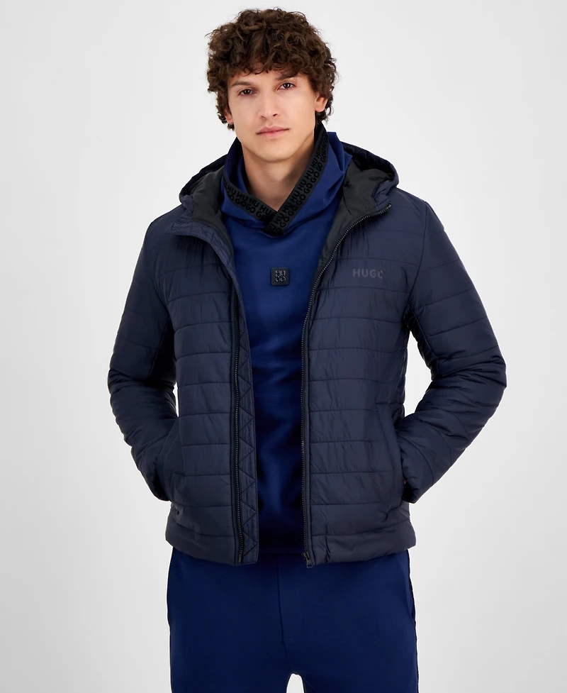 Hugo by Boss Men's Barvi2435 Slim-Fit Quilted Full-Zip Liner Jacket