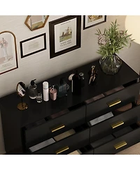 Homsee Wooden Accent Storage Cabinet with 6 Large Drawers