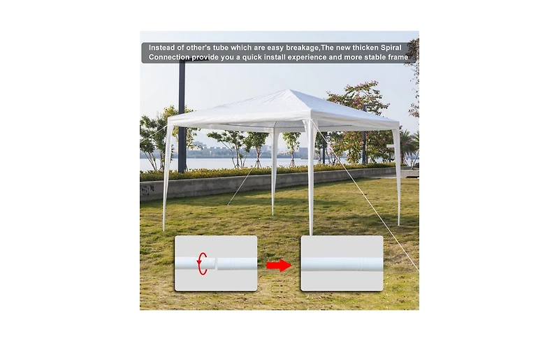 Slickblue Waterproof Tent with Spiral Tubes Durable Shelter for Outdoor Events and Camping