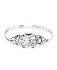 Bling Jewelry Sterling Silver Bangle Bracelet Locket for Photos Keepsake