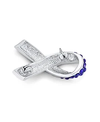 Bling Jewelry Cancer Awareness Brooch Pin Multi Color Crystal Enamel Support Symbol