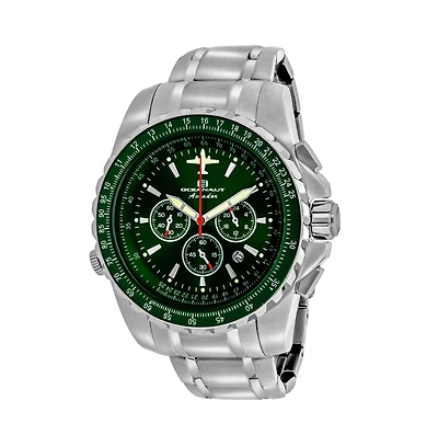 Oceanaut Men's Aviador Pilot Green Dial Watch - OC0117