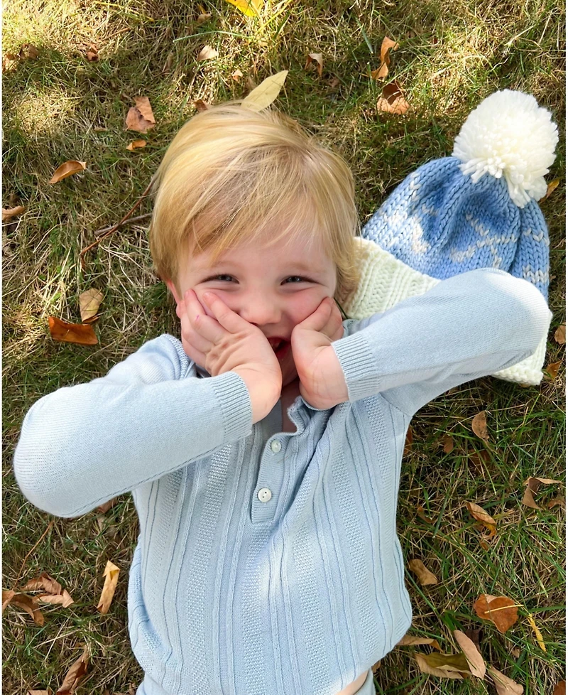 Bits & Bows Boys Golf Bobble Hat