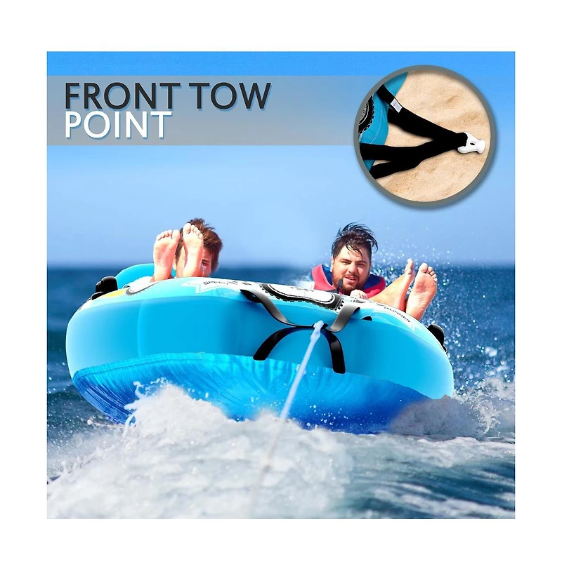 SereneLife Inflatable Towable Tube for Boating