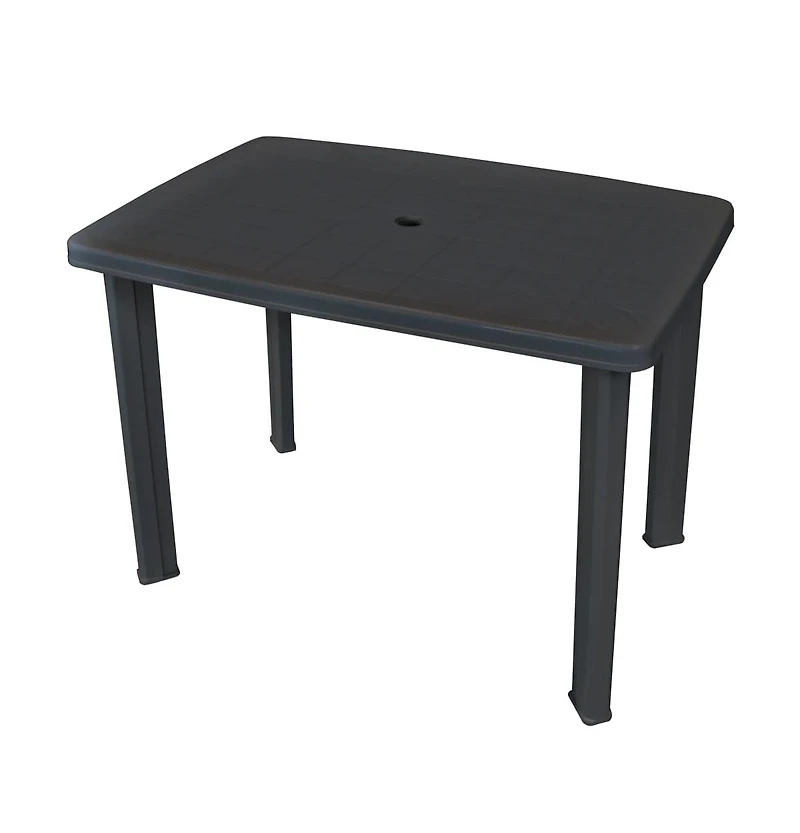 vidaXL Patio Table Anthracite 39.8"x26.8"x28.3" Plastic