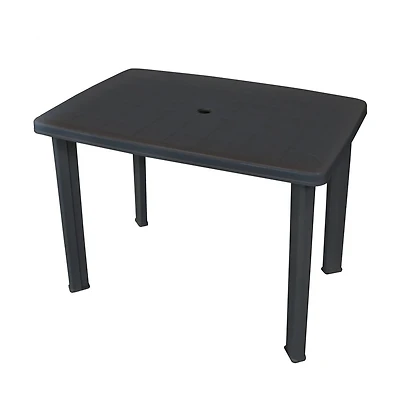 vidaXL Patio Table Anthracite 39.8"x26.8"x28.3" Plastic