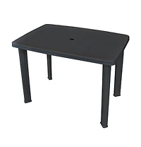 vidaXL Patio Table Anthracite 39.8"x26.8"x28.3" Plastic