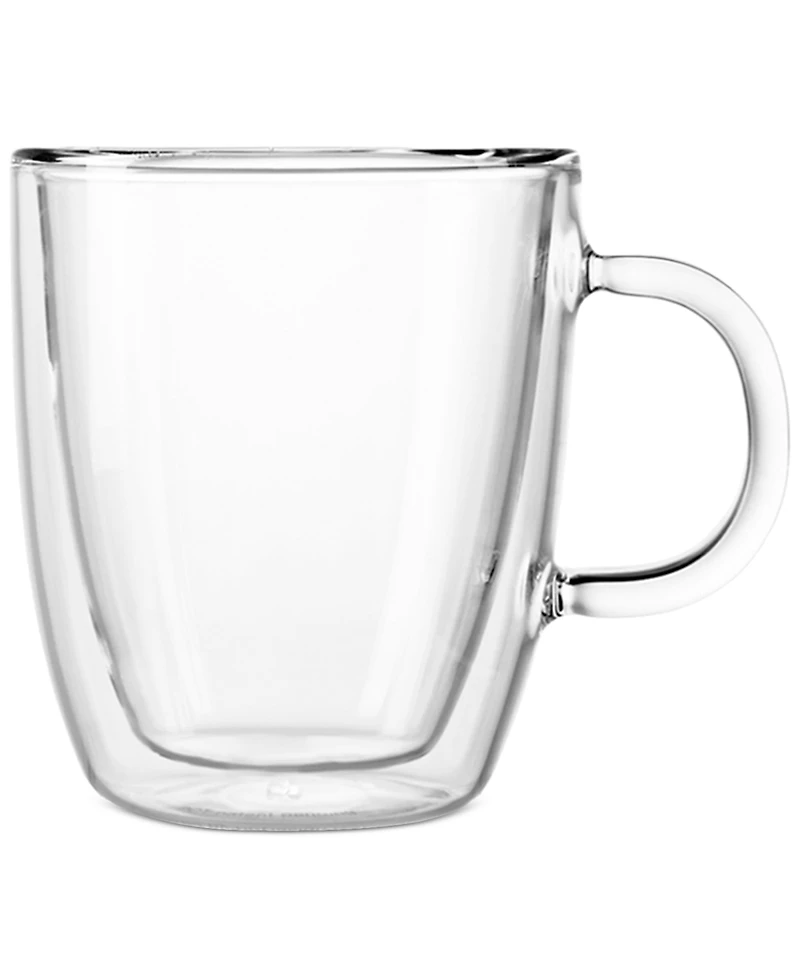 Bodum Bistro Double-Walled Glass Mugs, Set of 2