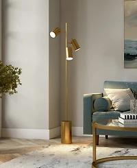 Hudson & Canal 65" Metal Dorset 3-Light Floor Lamp