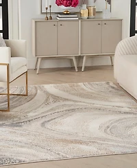 Nourison Home Brushstrokes BSK03 5'3"x7'3" Area Rug
