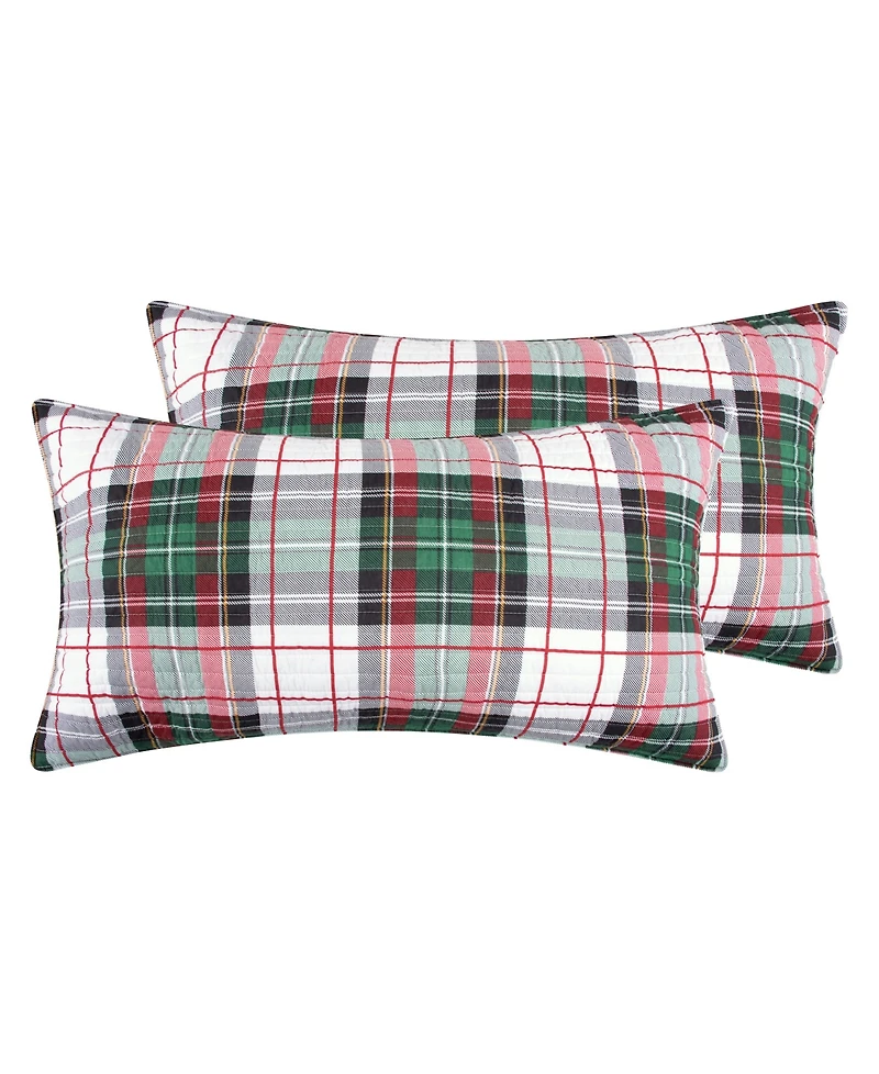 Levtex Spencer Plaid Quilted 2-Pc. Sham Set