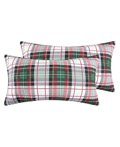 Levtex Spencer Plaid Quilted 2-Pc. Sham Set