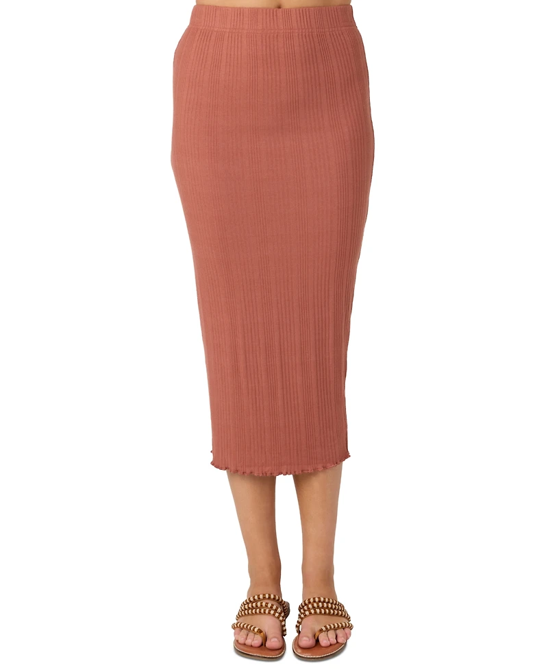 O'Neill Juniors' Brennan Pull-On Knit Midi Skirt