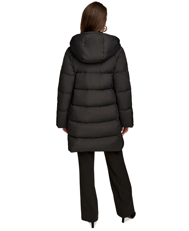 Donna Karan New York Women's Hooded Down Puffer Coat