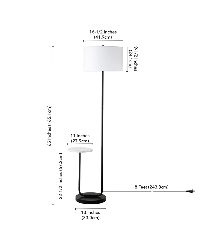 Hudson & Canal 65.75" Metal Jacinta Floor Lamp