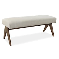 Breakfast Nook Bench Cushioned Dining with V-Shaped Legs,Dining Table Seat Restaurant Banquette Seating-Maison Boucle