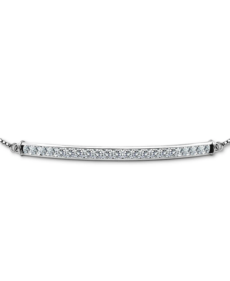 Giani Bernini Cubic Zirconia Bar Bolo Bracelet, Created for Macy's
