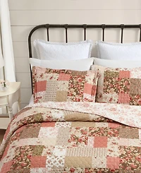 Laura Ashley Harrietta Patchwork Reversible 3-Pc. Quilt Set, King