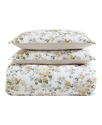 Laura Ashley Roses Sateen 3-Pc. Duvet Cover Set, King