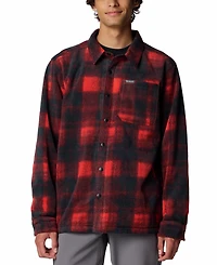 Columbia Men's Steens Mountain Ii Plaid Fleece Shirt Jacket