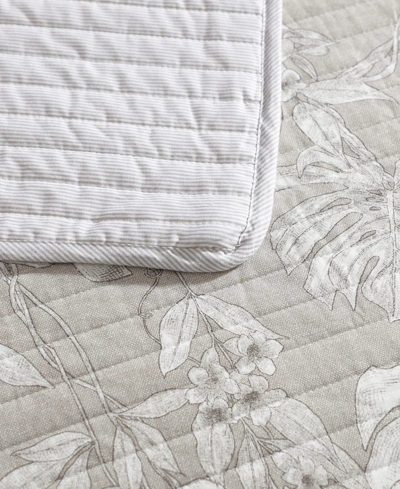 Tommy Bahama Home Jungle Toile Reversible 3-Pc. Quilt Set, Full/Queen
