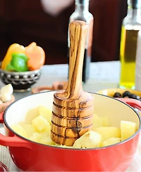 BeldiNest Olive Wood Potato Masher