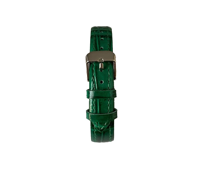 Peugeot Women's Contour Tank Shape Case Green Watch with Roman Numerals