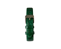 Peugeot Women's Contour Tank Shape Case Green Watch with Roman Numerals