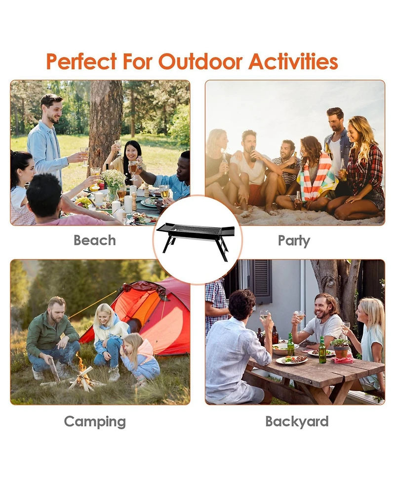 Slickblue Portable Bbq Griddle for Outdoor Cooking